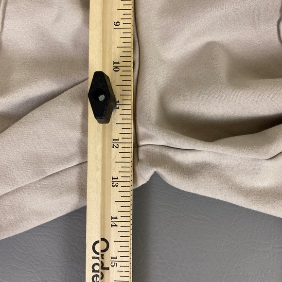 Quince High Waisted Wide Leg Palazzo Pants Size Medium Beige Chic Lounge NWT - Picture 7 of 12